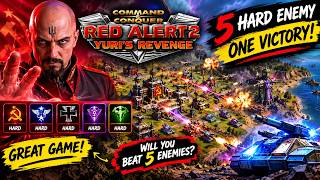 5 HARD ENEMIES vs ME… CAN I SURVIVE? | Red Alert 2 Yuri’s Revenge screenshot 2