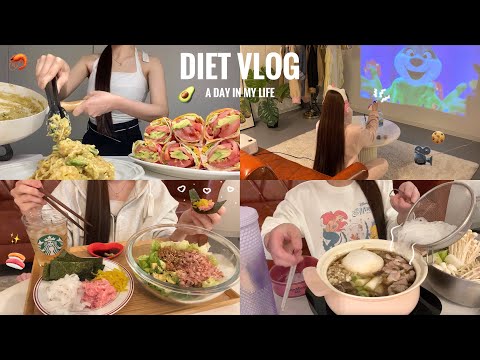 2週間で−4ｷﾛ💪3食食べてスルスル痩せたﾊﾟﾃｨｼｴの食事vlog🏠休日と仕事の日【Diet vlog】