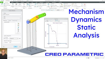 Creo Parametric - Mechanism Dynamics Option (MDO) - Static Analysis | Double Pendulum
