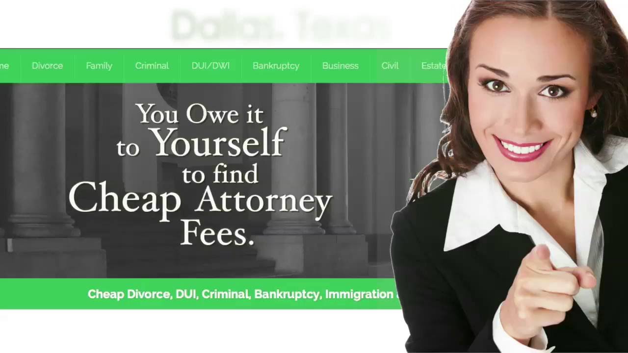 Cheap Lawyers Dallas TX Cheap Lawyer Fees YouTube