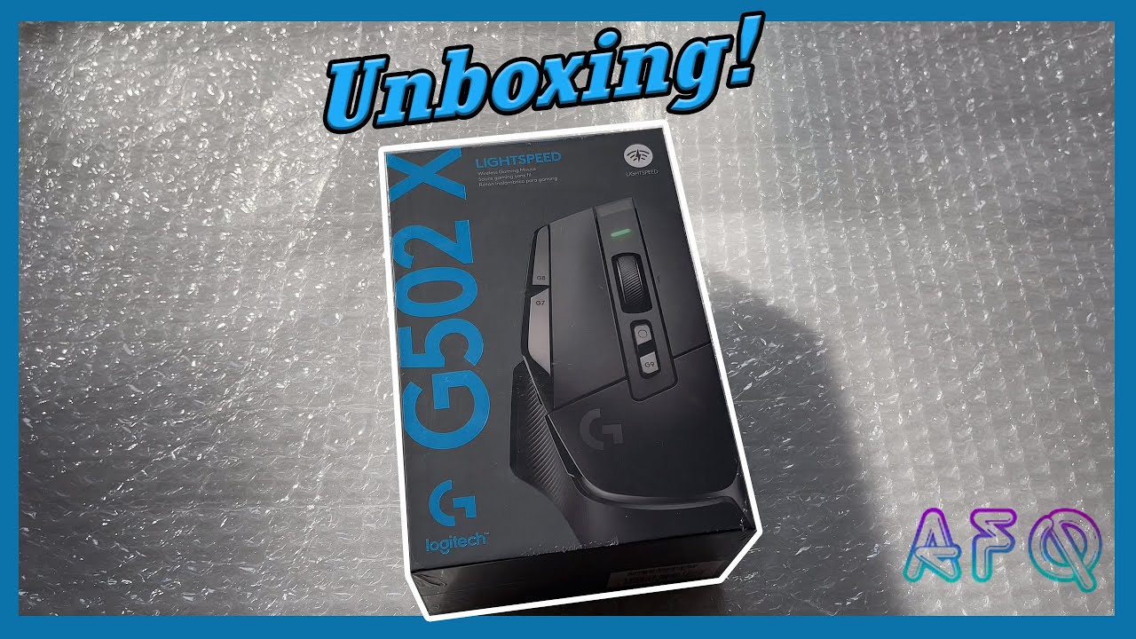 Logitech G502 X PLUS Lightspeed Wireless Gaming Mouse Unboxing - ASMR 