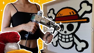 ASMR Rug Tufting | One Piece 🏴‍☠️🌊( Start to Finish)