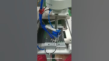 Small size button batteries robot hand sorting feeding machine testing video