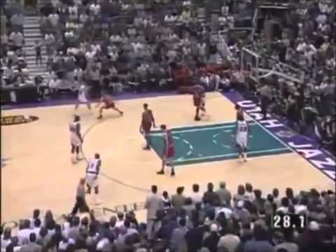 Last Minute of Game 6 1998 NBA Finals Jazz vs Bulls