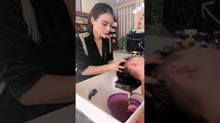 ASMR Relaxing Hair shampoo and hair wash, HAIR SALON  With 어헤즈 미용실에서 두피마사지, 거품샴푸로 두피케어 281