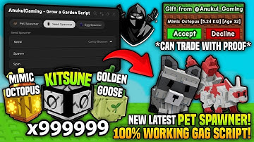 [🌱] NEW PET SPAWNER! 🦝 Grow a Garden 🌶️ Script! • No Key 🔥 *UNPATCHED* 🌈 100% Work ✅ - Anukul Hub V4