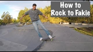 How to Rock to Fakie (transition basics)