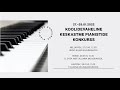 Koolidevaheline keskastme pianistide konkurss 2022: Heino Elleri Muusikakool