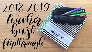 Teaching | Flip Through | Teacher Bullet Journal 2018-2019