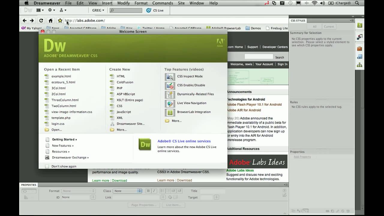 adobe dreamweaver cs5 trial