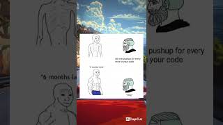 Do one pushup for every error in your code😂😂😂#coding #funny #jokes  #viralvideo #programming #memes