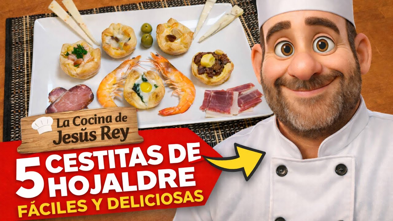✨Cestitas de Hojaldre Fáciles y Crujientes 🧺 5 Rellenos Deliciosos para Principiantes