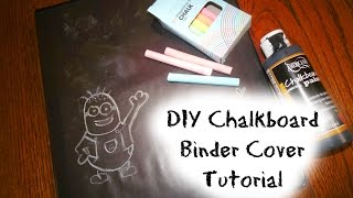 DIY Binder Chalkboard Inspired Cover Tutorial | Back to School Projects