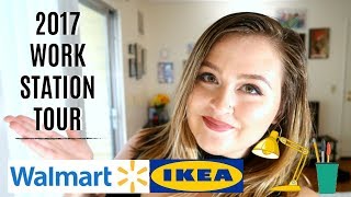 Art Desk/Work Space Tour 2017 | Amanda Elise @creative.and.caffeinated