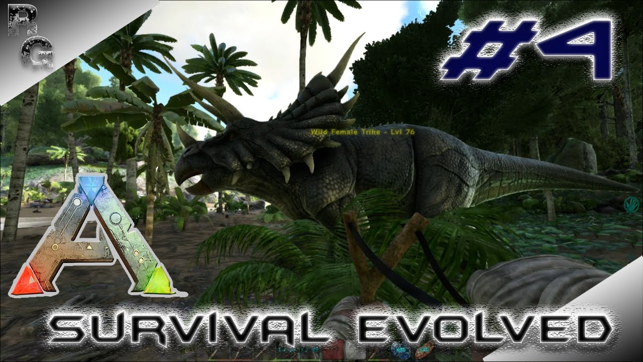 Ark: Survival Evolved ➤ S1E4 Trike Taming. Mistakes were made!