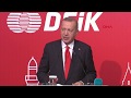 Cumhurbaşkanı Erdoğan Azerbaycan'da konuşuyor