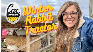 Polyface Rabbit Tractor In The Winter How We Provide Wind Block And Shelter