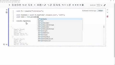 Parsing JSON data