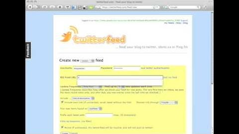 Twitterfeed: How to Update Twitter with your Latest Blog Posts