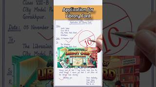 Application for Library Card | Easy Format & Sample Letter