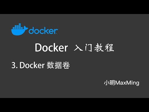 Docker入门教程：数据卷
