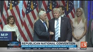 RNC: Indiana delegates excited about Pence and Trump