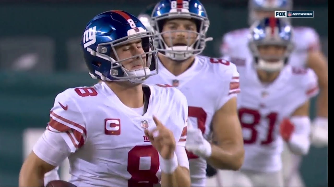 Daniel Jones Career Long 80 Yard Run vs. Eagles TNF NFL