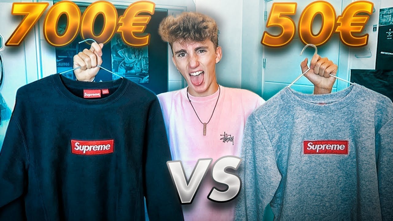 dolor de estómago Estación de ferrocarril Memoria SUDADERA SUPREME BOX LOGO DE 700€ VS 50€ | REAL VS FAKE [bycalitos] -  YouTube