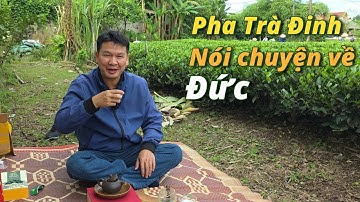 Pha Trà Thái Nguyên ngay tại vườn đang thu hái chè đinh ở Tân Cương