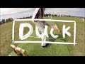 Wicketkeeping gopro cricket batting for a duck