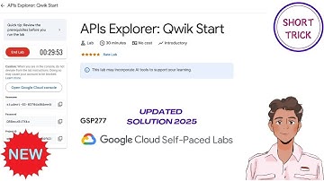 APIs Explorer: Qwik Start || 2025 || GSP277 #qwiklabs #qwiklabsarcade2025