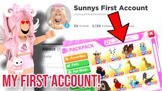 I Logged Onto My FIRST EVER ADOPT ME ACCOUNT And I Was SHOCKED By How Rich I Was... *SHOCKING*