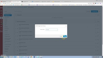 Creating Assignment Groups in Canvas