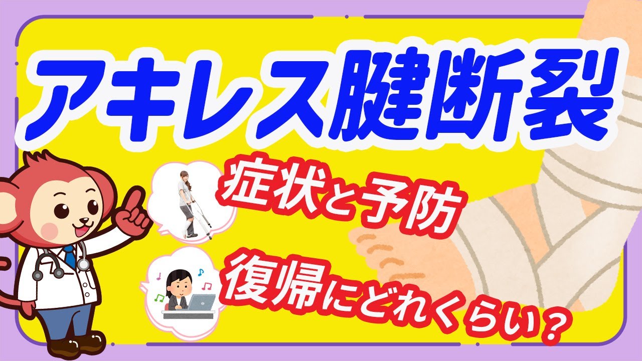 アキレス腱断裂の症状と予防法を解説【現役整形外科医監修】