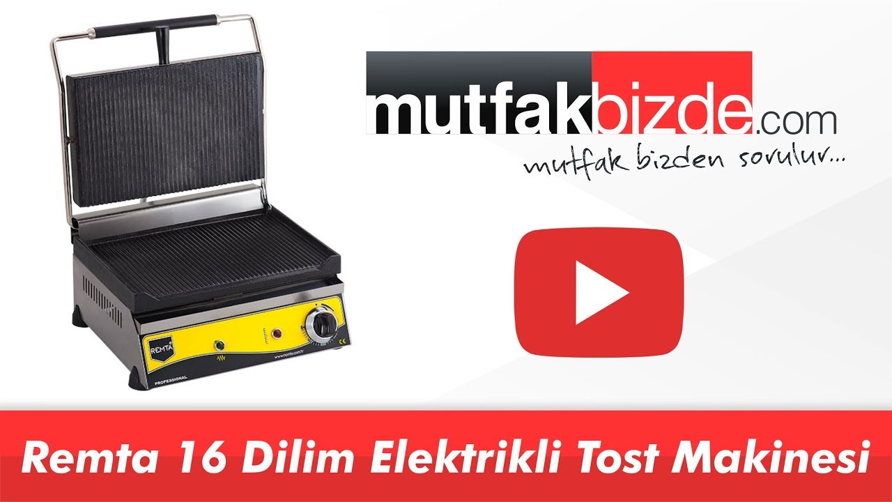 Remta 16 Dilim Elektrikli Tost Makinesi - R76 - YouTube