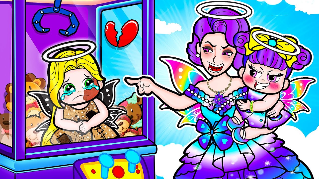 [🐾paper dolls🐾] Beauty vs Ugly Angel Rapunzel Mother and Daughter | Rapunzel Family