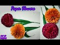 Easy and Beautiful Paper Flowers | Paper Craft | DIY Home Decor | How to Make Round Paper Flower