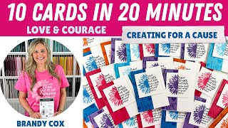 10 Cards in 20 Minutes: The Breast Cancer Ribbon Card  | Stampin’ Up! Love & Courage
