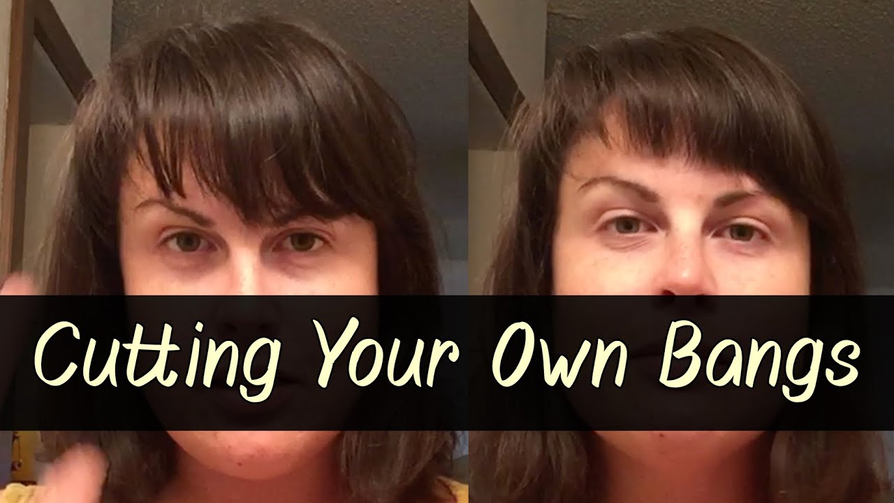 How to Trim Your Own Bangs - YouTube