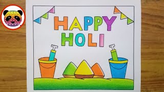 Holi Drawing / Holi Drawing Easy / Holi Special Drawing / Happy Holi Drawing /Holi Festival Drawing screenshot 4