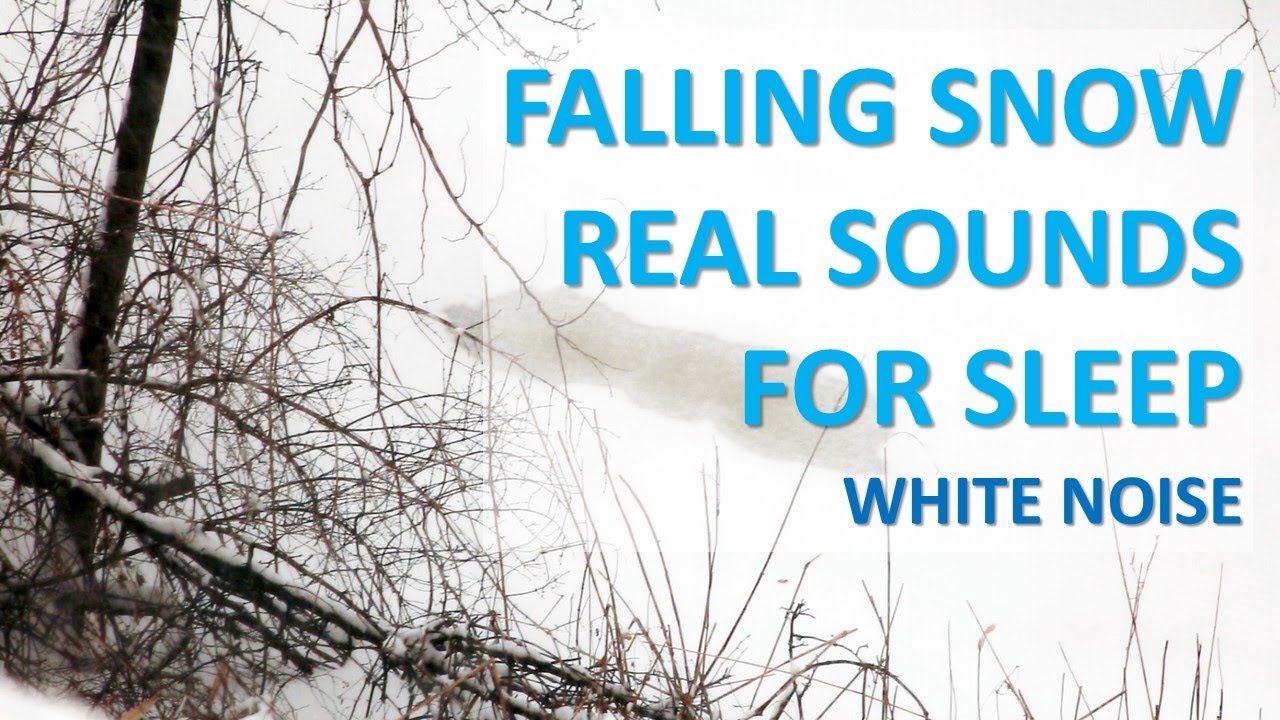 Real sounds of falling snow for sleep, relaxation and meditation