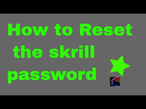 How To Reset The Password Of Skrill -