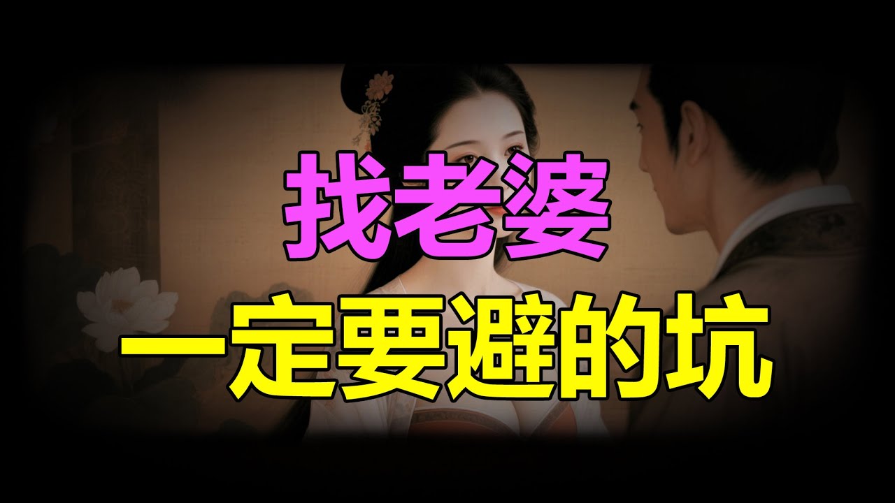 【天涯神贴】找老婆一定要避的坑The pitfalls you must avoid when looking for a wife