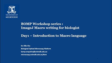 FIJI for Macro Writing for Biologist Workshop Day1 part2