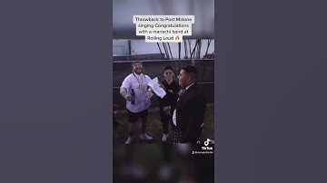 Thumbnail of Post Malone sings Congratulations with mariachi band at Rolling Loud 🔥 #Shorts