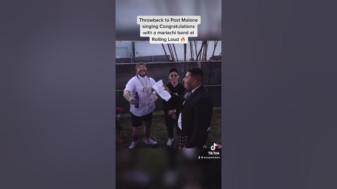 Post Malone sings Congratulations with mariachi band at Rolling Loud 🔥 #Shorts