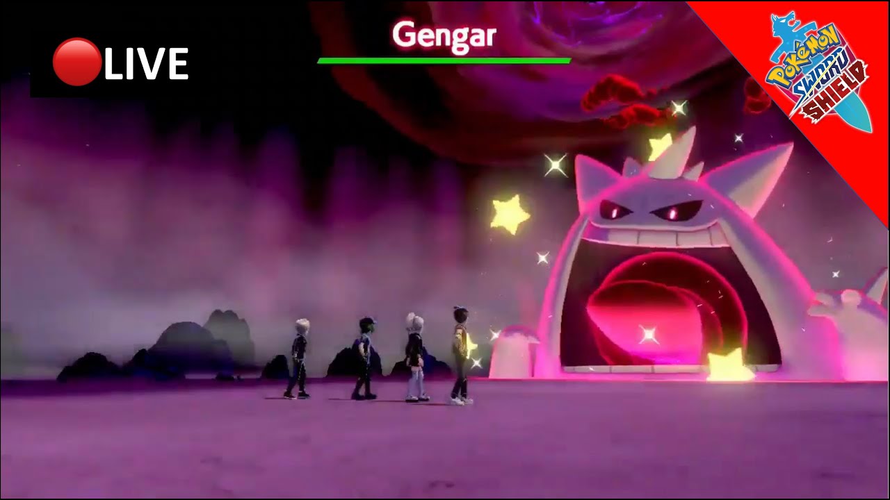 Pokemon SWORD and SHIELD ✨ULTRA SHINY GENGAR 6IV GMAX✨ Battle