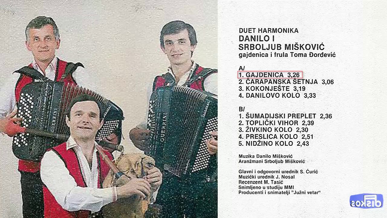 Danilo i Srboljub Miskovic - Gajdenica - (Audio 1986)