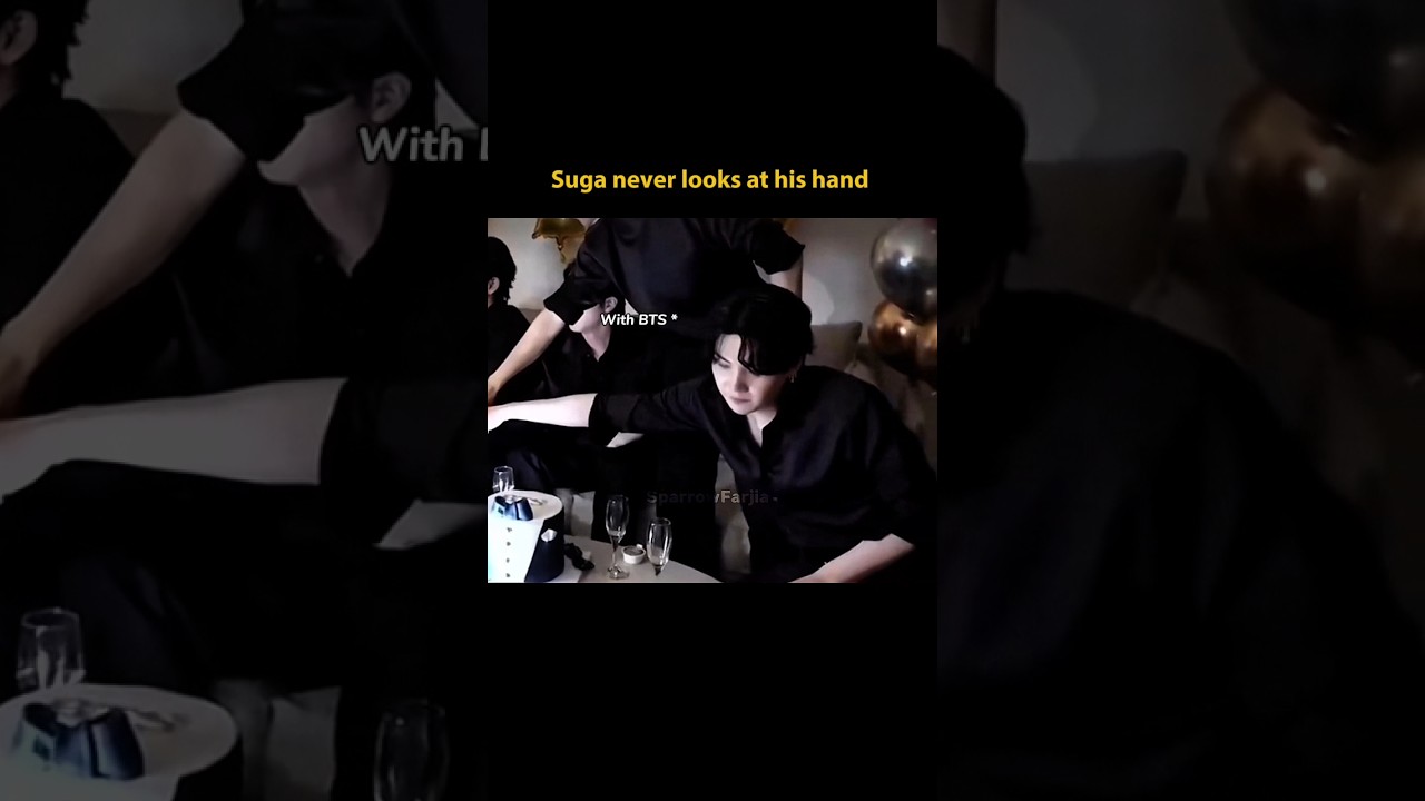 I wish suga never look at his hand...!🥺💜 ‎⁨  