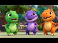 🦖🌈 Dino Wiggle Rainbow Play! | Fun Dinosaur Song for Kids 🎶